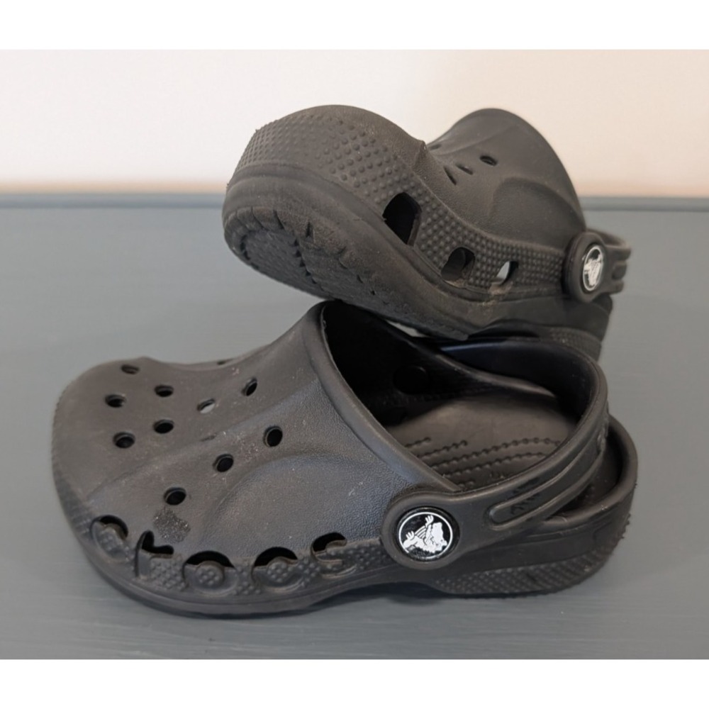 Crocs Classic Clogs Kids Black Unisex Boy Girl Shoes Sandals Slip-Ons Junior C9